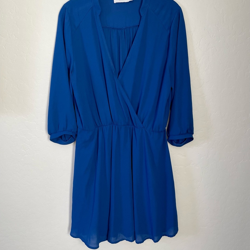 Lush Cobalt Blue Long Sleeve Dress